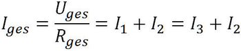 Formel für Stromstärke bei erweiterter Parallelschaltung
