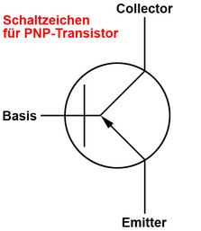 Schaltzeichen PNP-Transistor