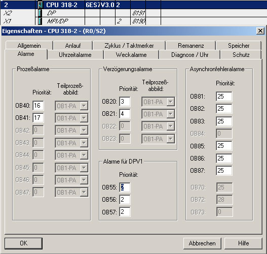 DPV1-Alarme