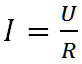 Formel Spannung durch Widerstand