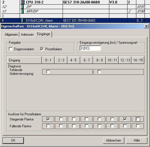 Prozessalarm aktivieren