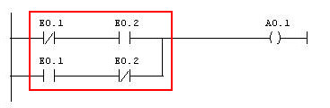 XOR-Verknüpfung in KOP